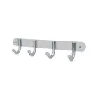 CABIDE ALUMINIO 4 GANCHOS CROMADO SICMOL