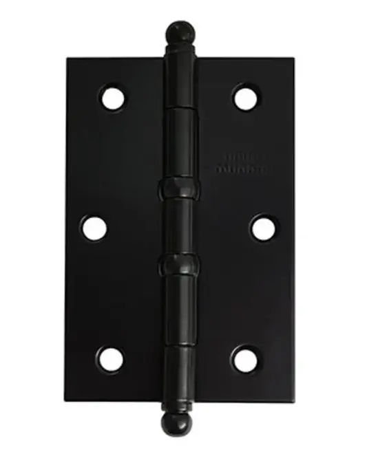 Dobradiça Leve Preto 3.1/2"x2.5/16" C/ Anel 03 Peças União Mundial