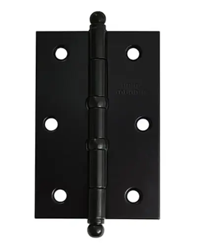 Dobradiça Leve Preto 3.1/2"x2.5/16" C/ Anel 03 Peças União Mundial