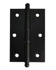 Dobradiça Leve Preto 3.1/2"x2.5/16" C/ Anel 03 Peças União Mundial