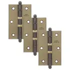 Dobradiça Leve Latonado 3.1/2"x2.5/16" C/ Anel 03 Peças União Mundial