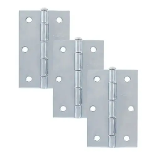 Dobradiça Pino Rev. Galvanizado 3.1/2" 03 Peças União Mundial