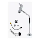 Kit de Acessórios P/ Banheiro Cromado Torneira+Válvula+Sifão+Engate Ruffi