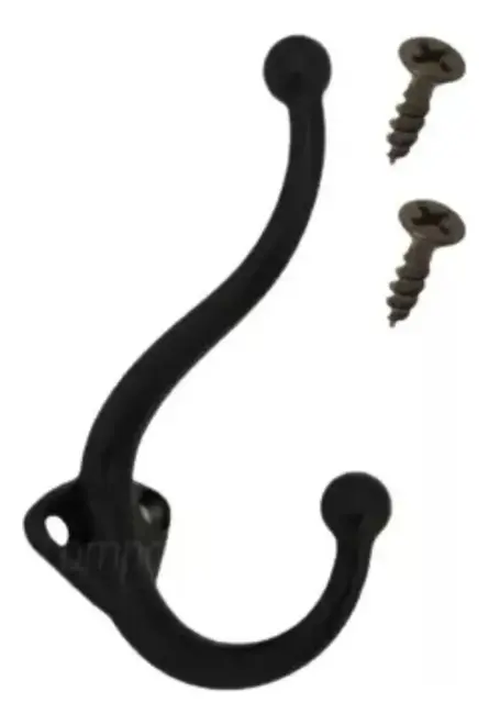 Cabide Duplo Preto 6398.5 Aliança