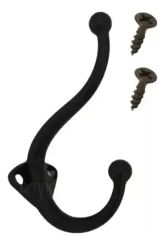 Cabide Duplo Preto 6398.5 Aliança