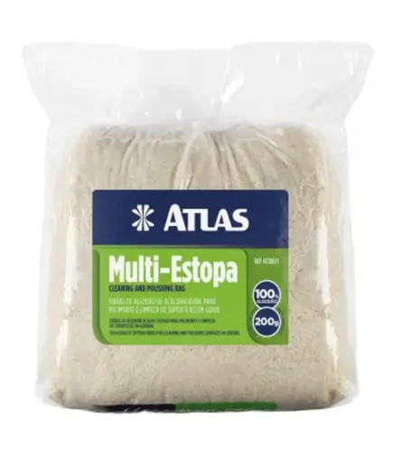 Estopa Multi Algodão Branca 200g Atlas