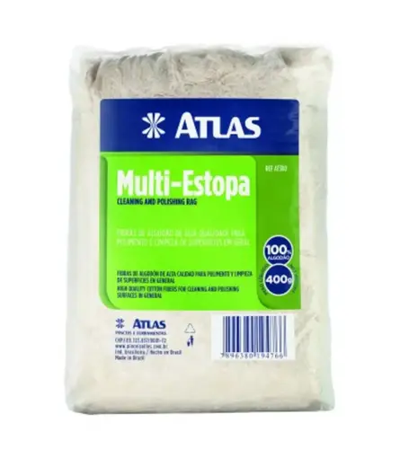 Estopa Multi Algodão Branca 400g Atlas