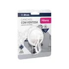 Gancho Ventosa Forte Fixação Branco 1,0Kg Primafer