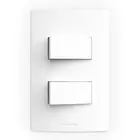 Conjunto 02 Interruptores Simples com Placa 10A 250v InovaPro 85039 Alumbra