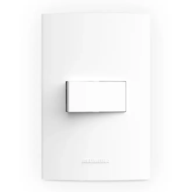 Conjunto Interruptor Simples c/Placa 10A 250v InovaPro 85033 Alumbra
