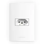Conjunto Tomada 2P+T c/Placa 10A 250v InovaPro 85055 Alumbra