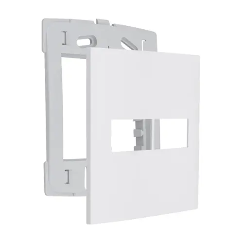 Placa 4x4 Branco 2 Módulos Separados com Suporte 4x4 InovaPro 85004 Alumbra