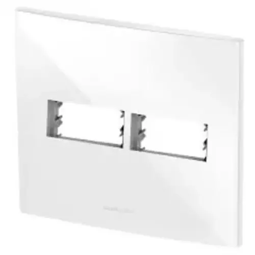 Placa 4x4 Branco 2 Módulos Separados com Suporte 4x4 InovaPro 85004 Alumbra