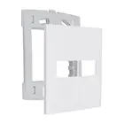 Placa 4x4 Branco 2 Módulos Separados com Suporte 4x4 InovaPro 85004 Alumbra