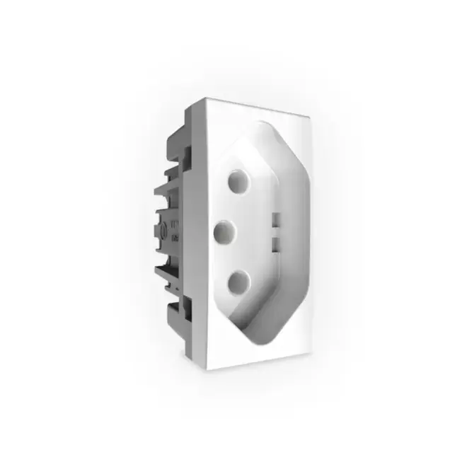 Módulo Tomada 2P+T Branco 10A 250v Inovapro 85019 Alumbra