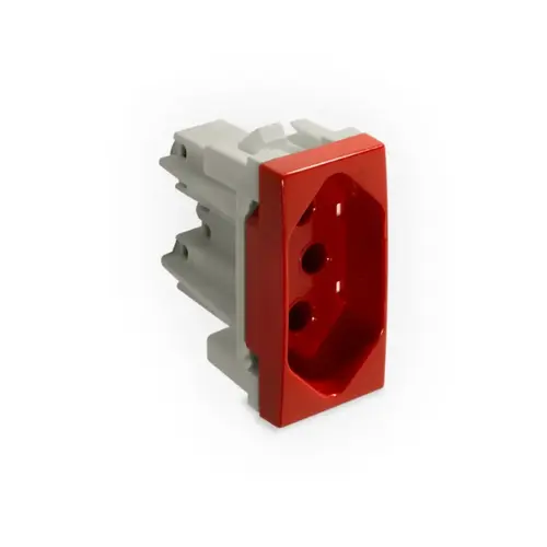 Módulo Tomada 2P+T Vermelha 20A 250v Inovapro 85022 Alumbra