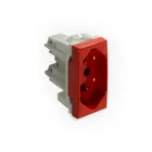 Módulo Tomada 2P+T Vermelha 20A 250v Inovapro 85022 Alumbra