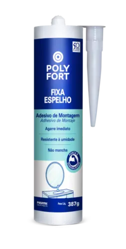 Fixa Espelho Adesivo Polyfort 387g Pulvitec