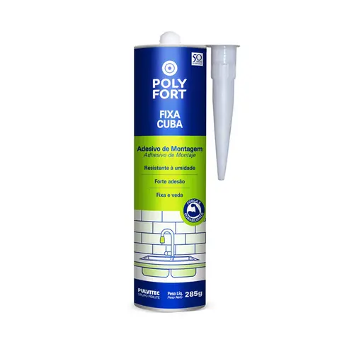 Adesivo Fixa Cuba Polyfort 285g Pulvitec