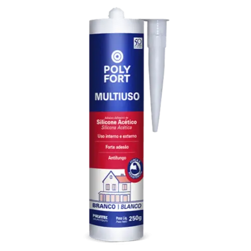 Silicone Polystic Uso Geral Branco 250g Pulvitec