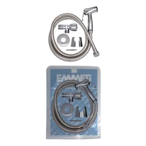 Ducha Higiênica Eco Completa 1/2" Gatilho Metal Cromado 665012S Emmeti Sfera
