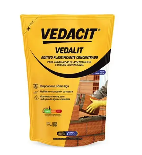Vedalit Aditivo Plasticante Sup 900ml Vedacit