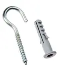 GANCHO C/BUCHA C/ANEL 10MM 10UN FIXTIL