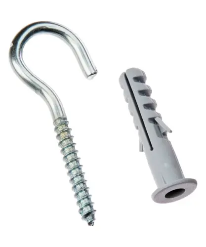 GANCHO C/BUCHA C/ANEL 06MM 20UN FIXTIL