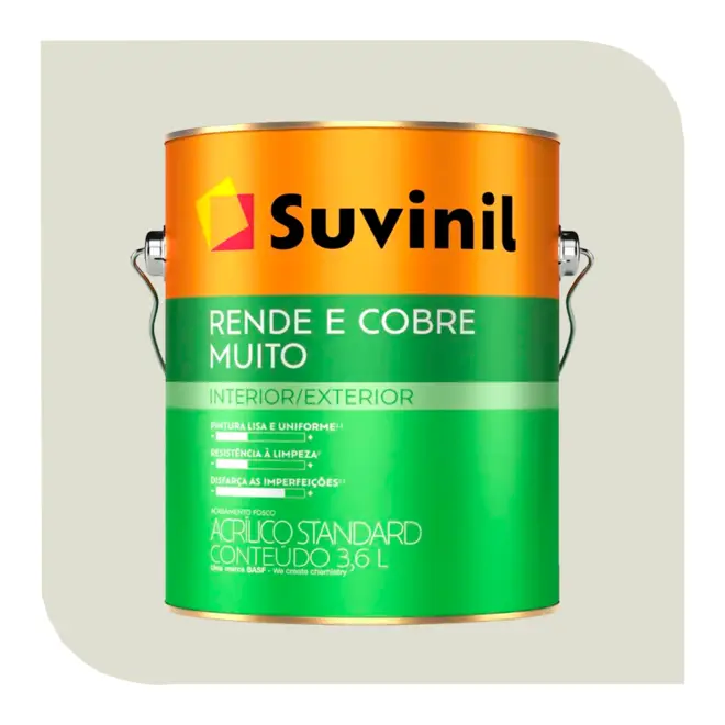 TINTA ACRILICA SUVINIL RENDE E COBRE MUITO 3,6L ALGODAO EGIPCIO