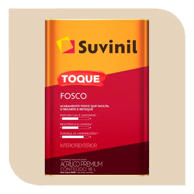 TINTA TOQUE FOSCO 18L AREIA SUVINIL