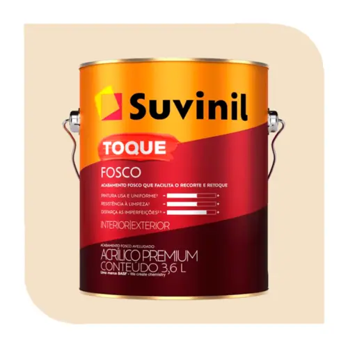 TINTA TOQUE FOSCO 3,6L AREIA SUVINIL