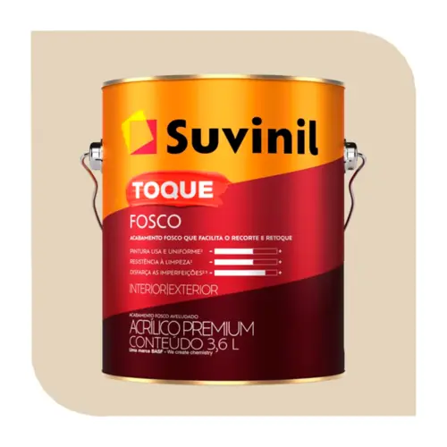 TINTA TOQUE FOSCO 3,6L PALHA SUVINIL