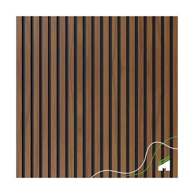 Painel Ripado Laminado Eva Autocolante Madeto Nogueira Intenso 10cmx10m Meurodapé