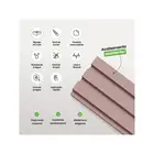 Painel Ripado Laminado EVA Autocolante Play Rosa 10cmx10m Meurodapé