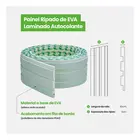 Painel Ripado Laminado EVA Autocolante Play Verde 10cmx10m Meurodapé