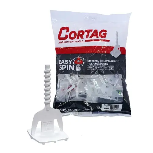 Espaçador Nivelador Easy Spin 1,0mm 62592 50 Unidades Cortag