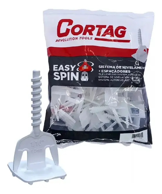 Espaçador Nivelador Easy Spin 1,5mm 62598 50 Unidades Cortag