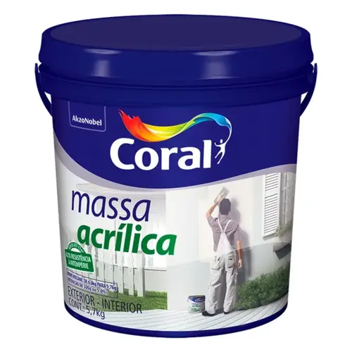 MASSA ACRILICA 5,7KG CORAL