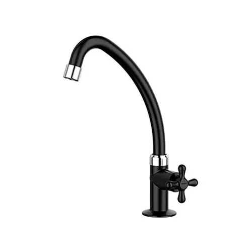 TORNEIRA DE COZINHA MARUJA MESA BICA MOVEL  PRETO VIQUA
