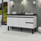 Gabinete de Cozinha Color 1,44m Branco/Branco Primatto