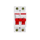 Disjuntor Bipolar Curva C 63A - SDD62C63 - Steck