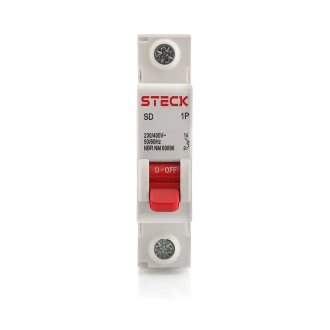 Disjuntor Unipolar Curva C 20A - SDD61C20 - Steck