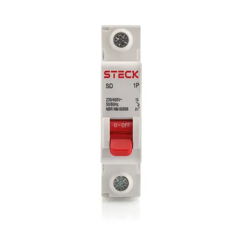 Disjuntor Unipolar Curva C 20A - SDD61C20 - Steck