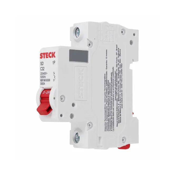 Disjuntor Unipolar Curva C 32A - SDD61C32 - Steck