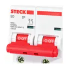 Disjuntor Bipolar Curva C 100A - SDD2C100 - Steck