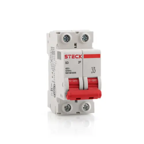 Disjuntor Bipolar Curva C 16A SDD62C16 Steck