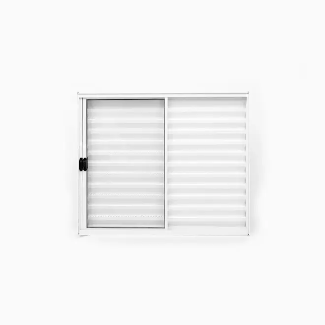 Veneziana 3Folhas Branco 100x150 sem Grade Lux