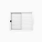 Veneziana 3Folhas Branco 100x150 sem Grade Lux