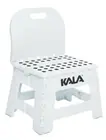 Banqueta com Encosto Dobrável 22cm Branca Kala