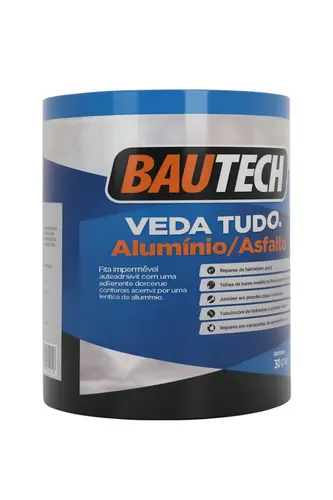 Fita Asfáltica Vedatudo Cinza 30cmx10m - Bautech